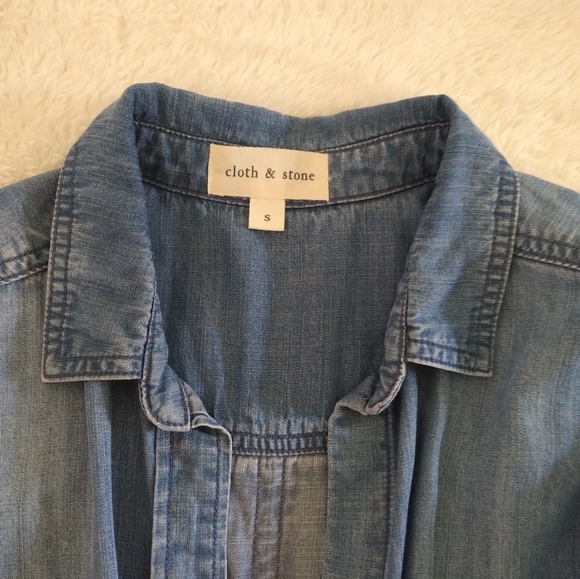 cloth & stone Button Down⬇️ Denim Shirt-NWOT - Picture 5 of 10